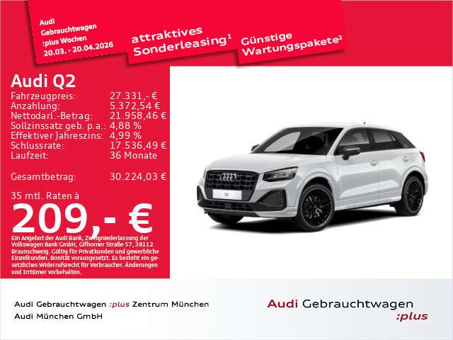 Audi Q2 36.559 km 27.331 &euro; Eching 85386