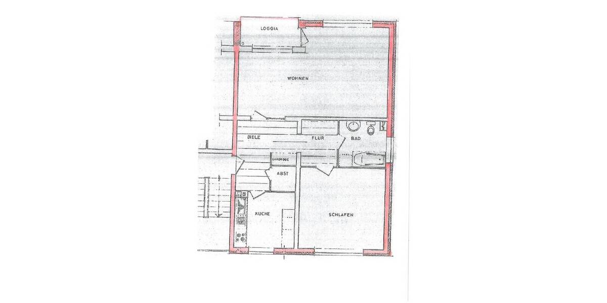 Etagenwohnung Preetz - 2 Zimmer, 74 m&sup2;, 650&euro; | Angebot:26220016