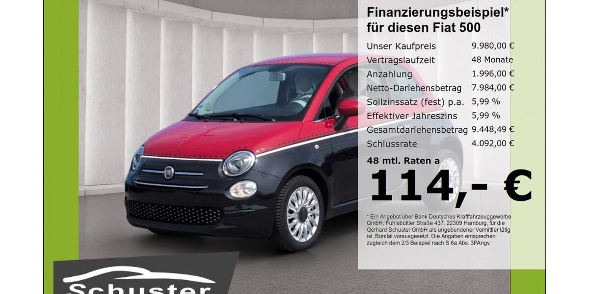 Fiat 500 83.843 km 9.980 &euro; Ruhstorf 94099