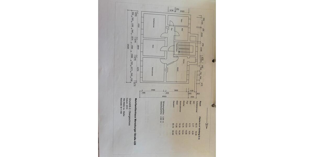 Etagenwohnung Halle (Saale) Silberhöhe - 4 Zimmer, 80 m&sup2;, 680&euro; | Angebot:26393080
