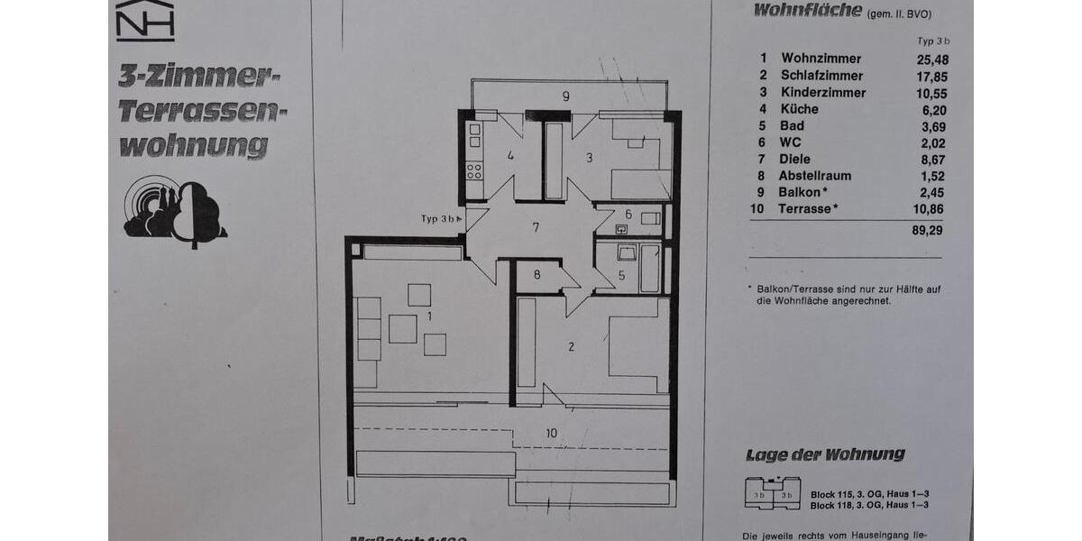 Terrassenwohnung Haar - 3 Zimmer, 89 m&sup2;, 575.000&euro; | Angebot:26319496