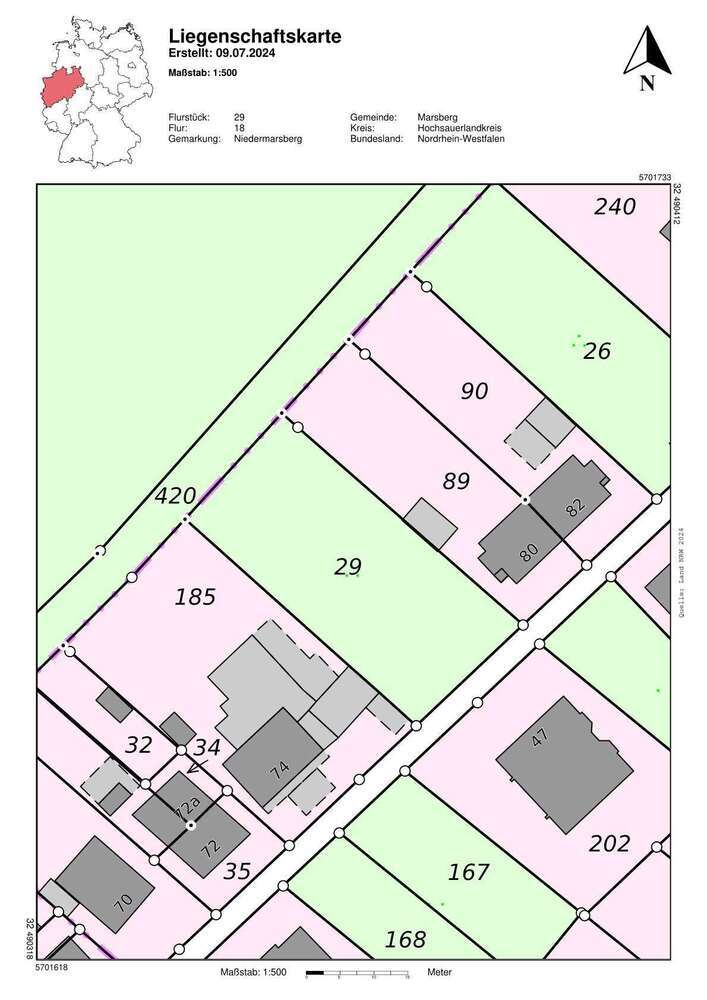 Grundstück zu verkaufen in Marsberg 75.000 € 965 m²