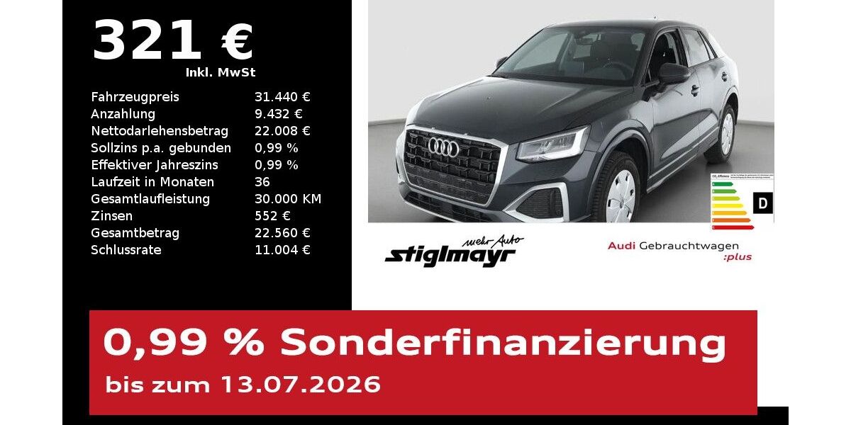 Audi Q2 7.677 km 31.440 &euro; Pfaffenhofen 85276
