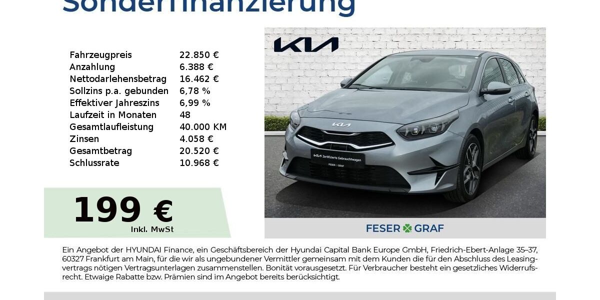 Kia ceed / Ceed 5.847 km 22.850 &euro; Roth 91154