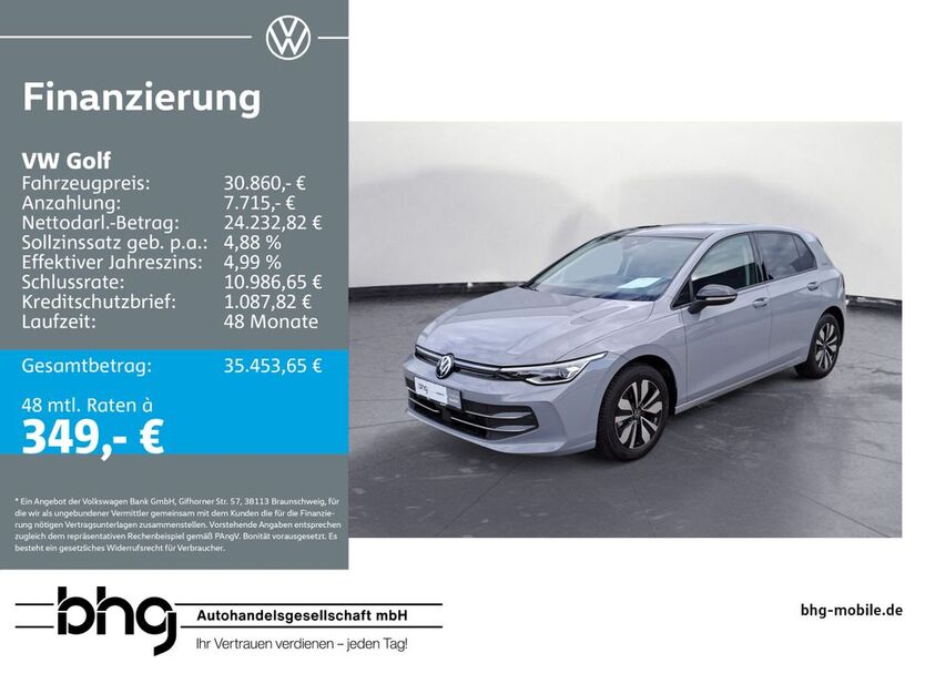 VW Golf 11.277 km 30.860 € Metzingen 72555