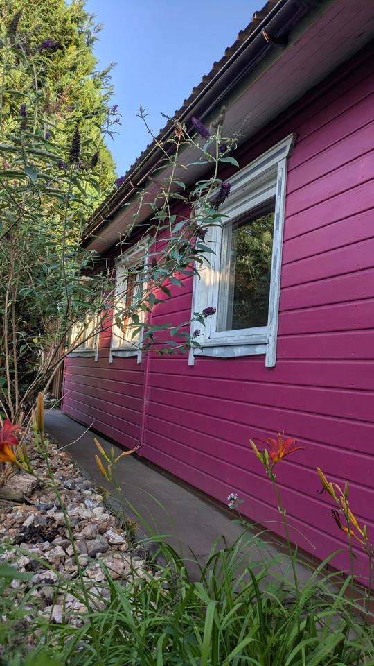 Wochenendhaus Tinyhouse Holzhaus in einem Wochenendgebiet