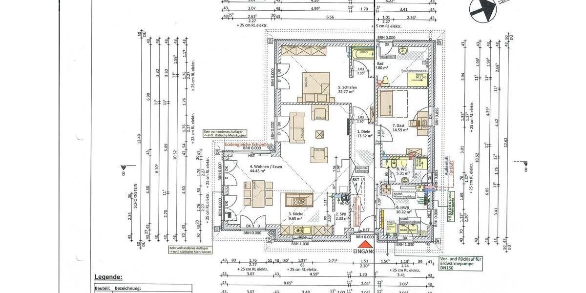 Bungalow Brokdorf - 3 Zimmer, 135 m&sup2;, 1.060&euro; | Angebot:26587980