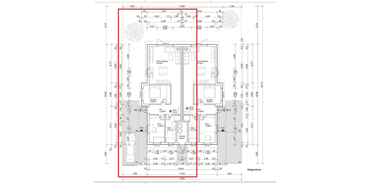 Doppelhaushälfte Giesen - 3 Zimmer, 83 m&sup2;, 1.130&euro; | Angebot:24838403