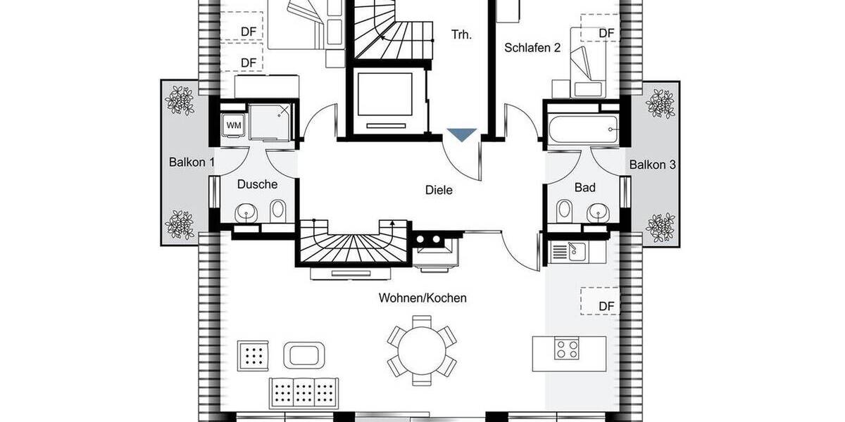 Etagenwohnung Glienicke/Nordbahn Nordbahn - 3 Zimmer, 127 m&sup2;, 961.000&euro; | Angebot:25778427