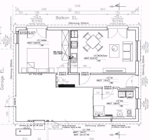 Terrassenwohnung Klettgau - 2 Zimmer, 53 m&sup2;, 700&euro; | Angebot:26350174