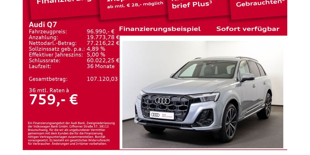Audi Q7 6.001 km 96.990 &euro; Berlin 12489