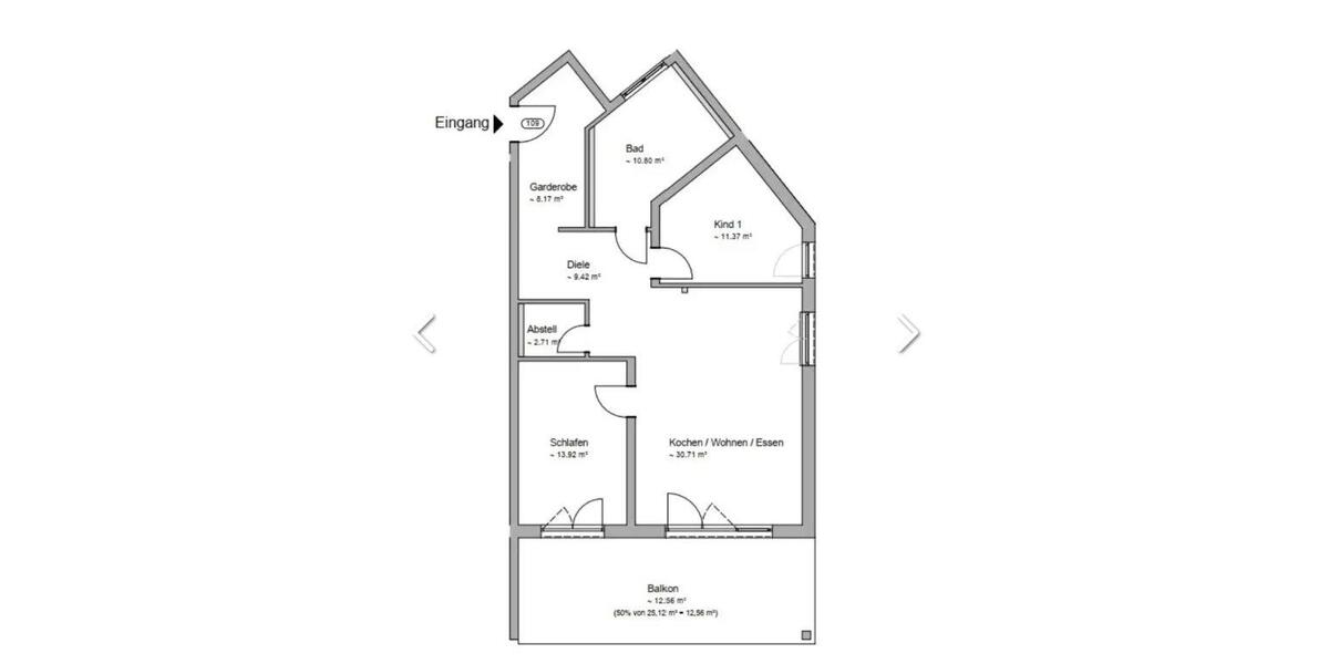 Etagenwohnung Engen - 3.5 Zimmer, 100 m&sup2;, 1.395&euro; | Angebot:26356183