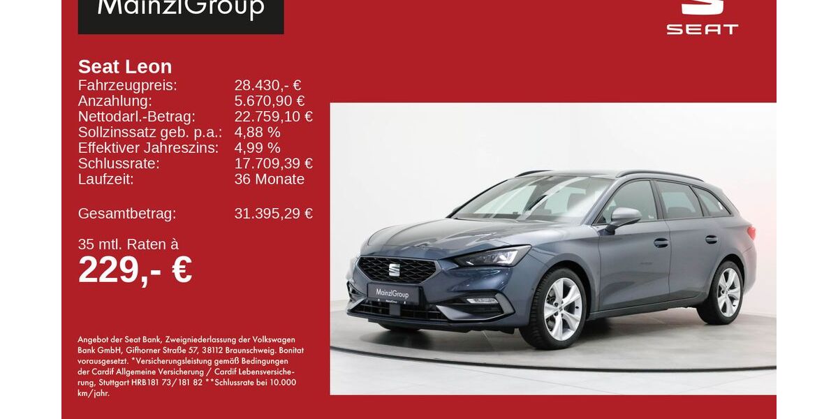 Seat Leon 28.900 km 28.430 &euro; Feldkirchen/Westerham 83620