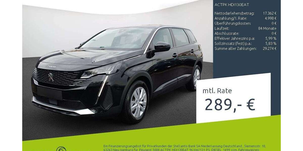 Peugeot 5008 61.885 km 21.920 &euro; Ahaus 48683