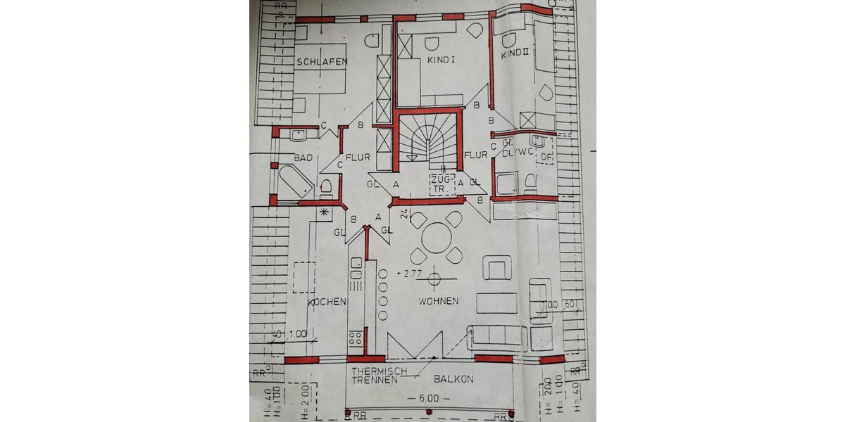 Dachgeschoßwohnung Nidda - 4 Zimmer, 110 m&sup2;, 650&euro; | Angebot:26335143