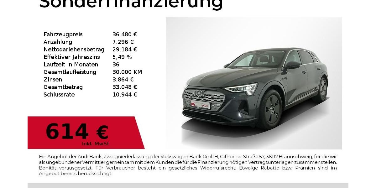 Audi Q8 e-tron 104.554 km 36.480 &euro; Nürnberg 90441