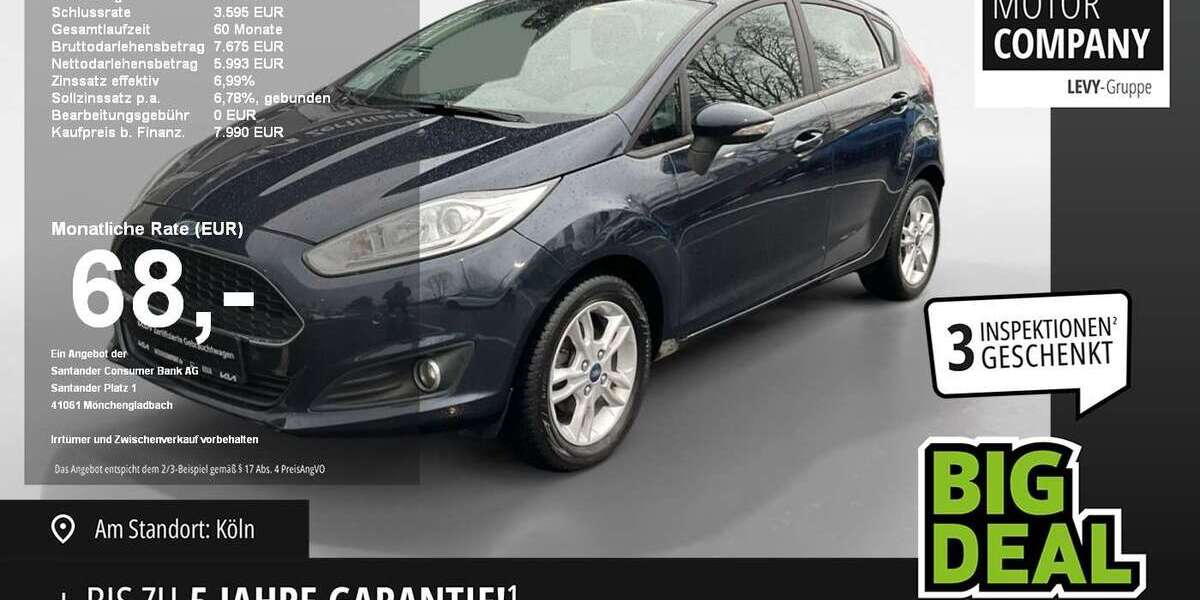 Ford Fiesta 83.744 km 7.990 &euro; Köln 50968