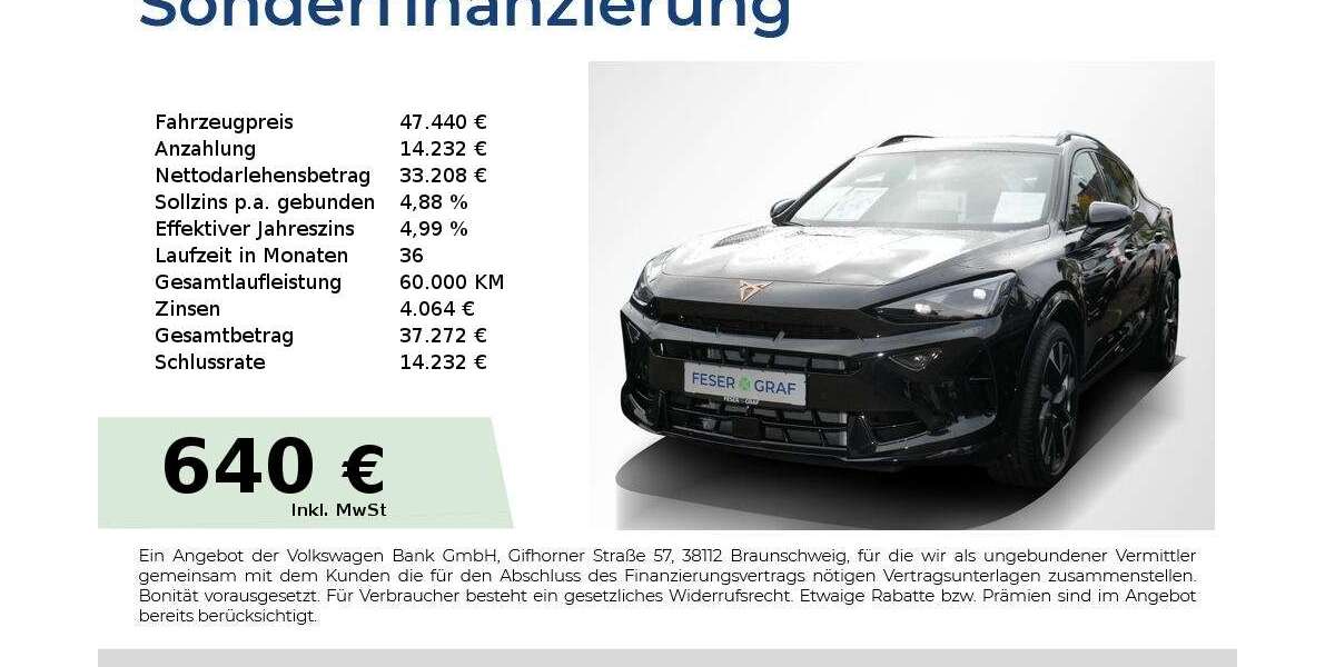 Cupra Formentor 11.000 km 47.440 &euro; Erlangen 91056