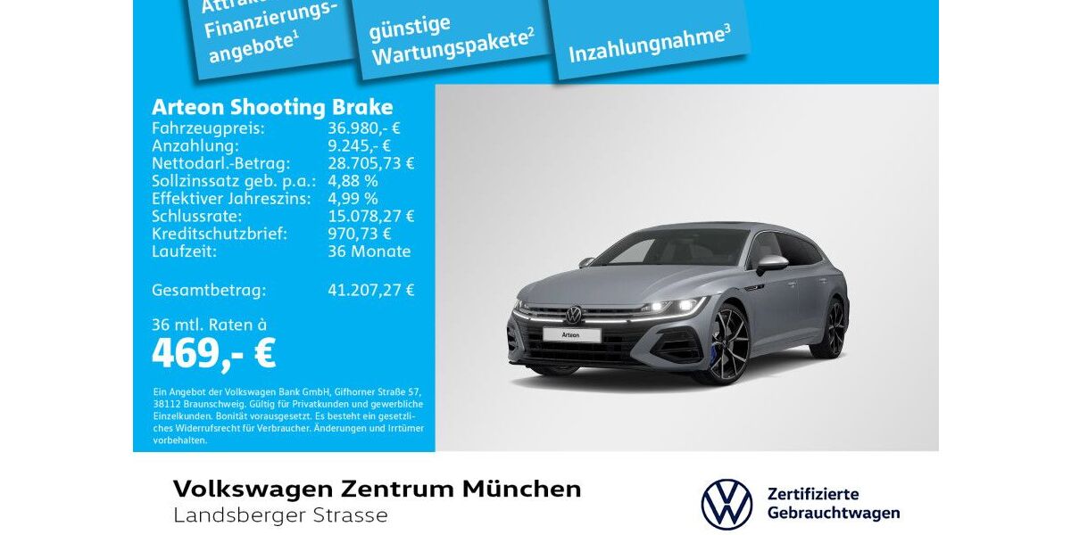 VW Arteon 42.350 km 36.980 &euro; München 80687