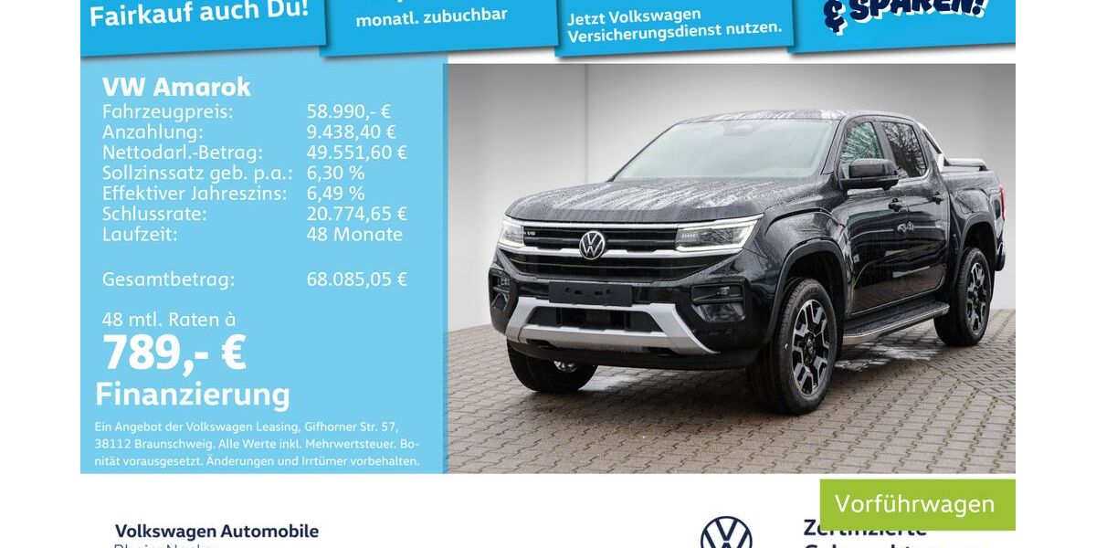 VW Amarok 9.900 km 58.990 &euro; Mannheim 68309