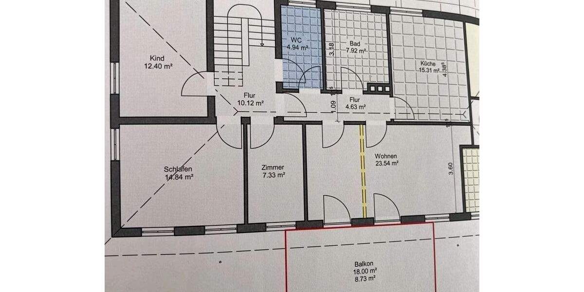 Etagenwohnung Wolfsburg Ehmen - 4 Zimmer, 101 m&sup2;, 285.000&euro; | Angebot:25290869