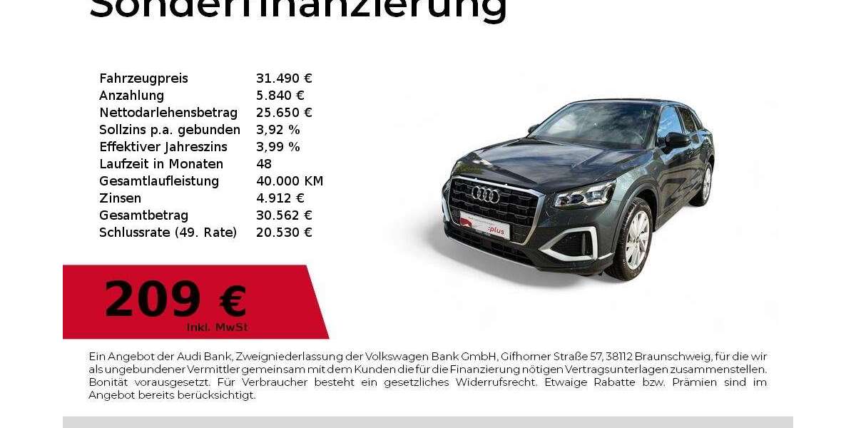 Audi Q2 6.315 km 31.490 &euro; Dessau 06842