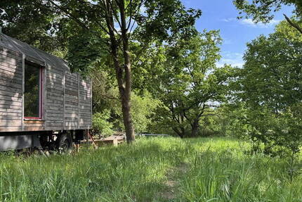 Tinyhaus Naturgrundstück 1652qm Landschaftsschutzgebiet ca90Min.von Berlin 1Nachbar Nebengebäude