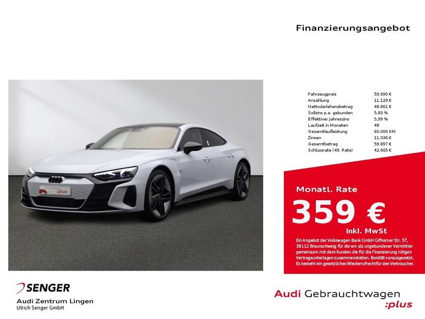 Audi e-tron GT 33.976 km 59.480 € Lingen 49809