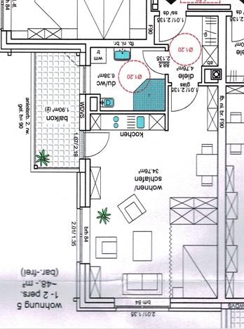 Etagenwohnung Neuenkirchen-Vörden Vörden - 1 Zimmer, 48 m&sup2;, 648&euro; | Angebot:26094961