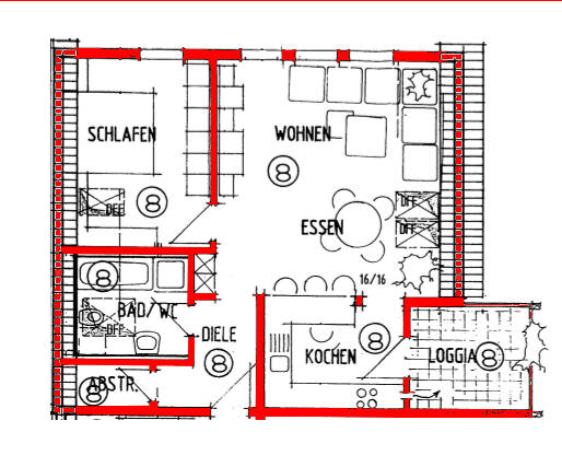 Etagenwohnung Brackenheim - 2 Zimmer, 60 m&sup2;, 680&euro; | Angebot:26358323
