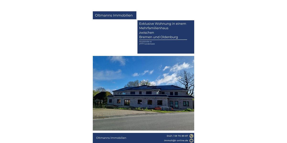 Erdgeschoßwohnung Ganderkesee - 4 Zimmer, 118 m&sup2;, 1.486&euro; | Angebot:24982202