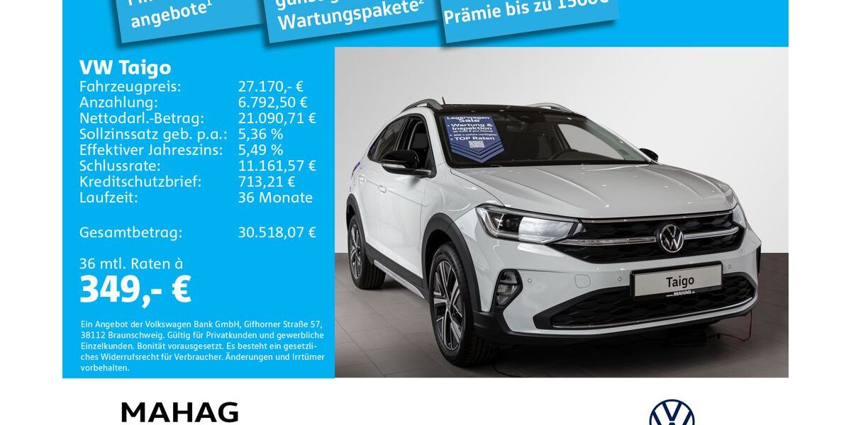 VW Taigo 3.000 km 27.170 &euro; München 81825