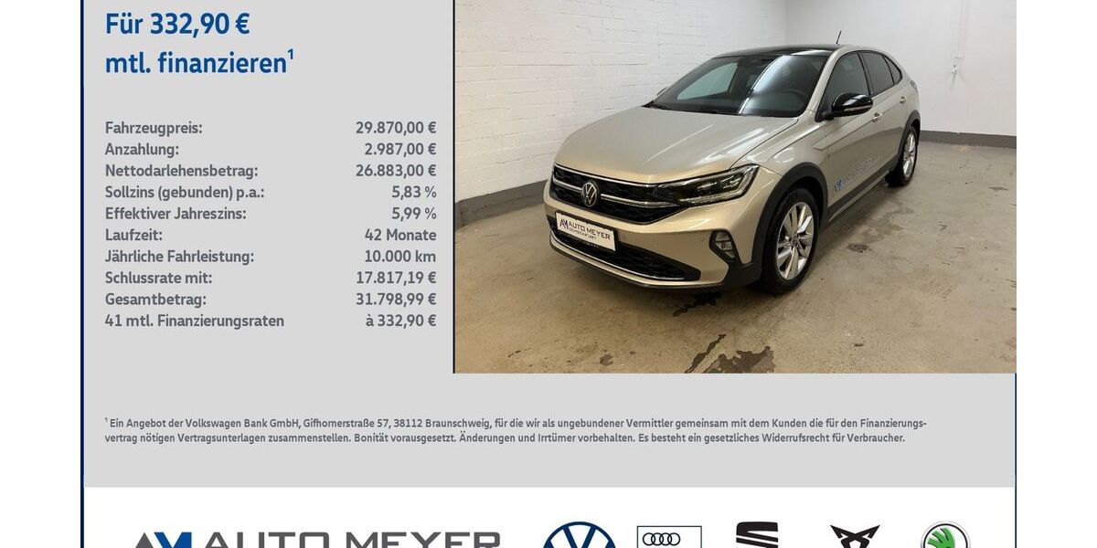 VW Taigo 29.500 km 26.470 &euro; Ochsenfurt 97199