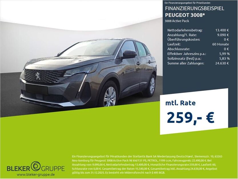 Peugeot 3008 24.916 km 22.490 € Borken 46325