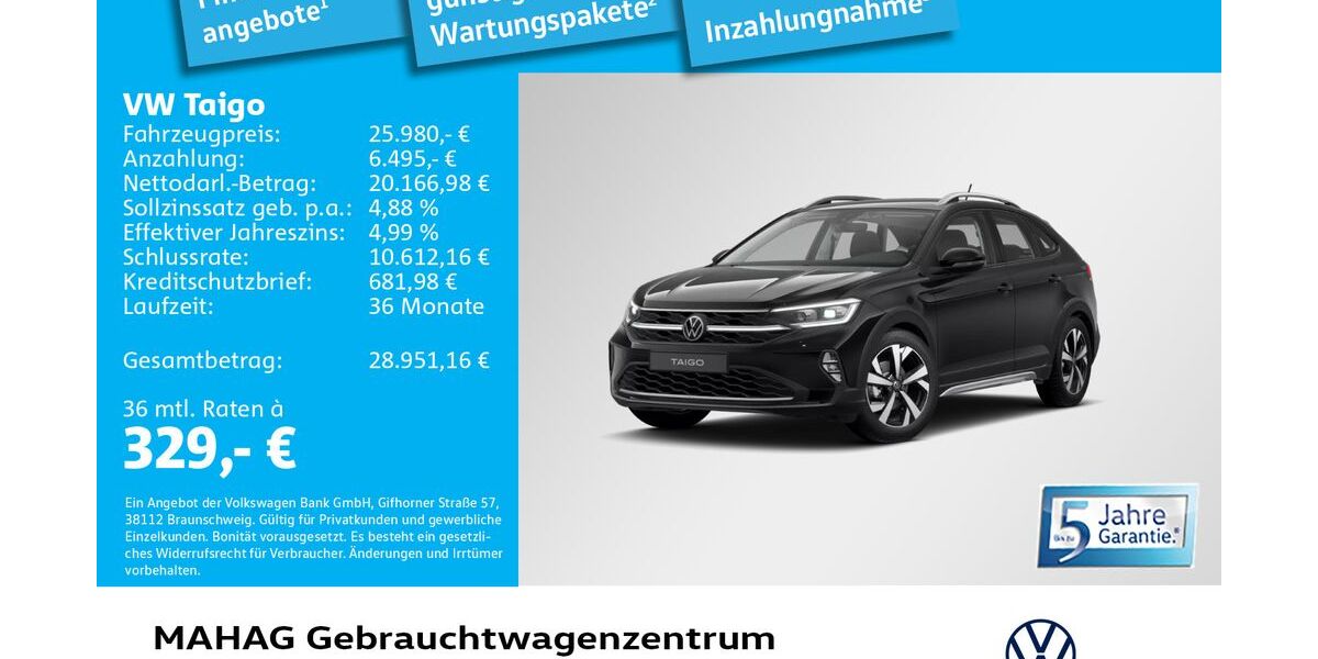 VW Taigo 13.880 km 25.980 &euro; München 80935