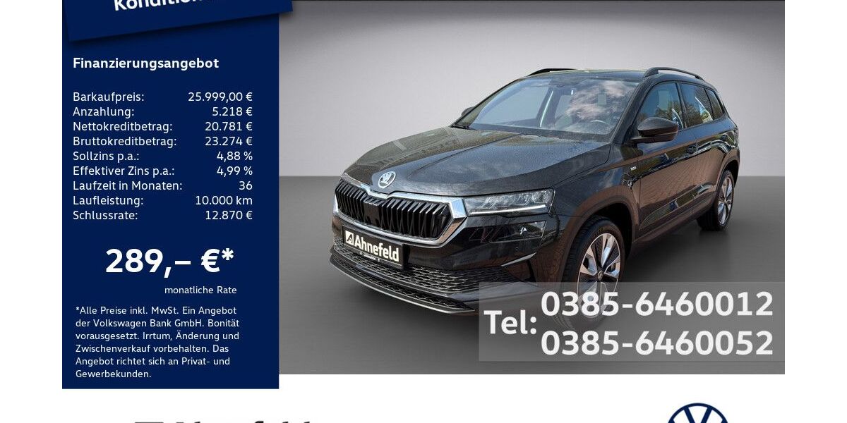 Skoda Karoq 76.800 km 25.999 &euro; Schwerin 19061