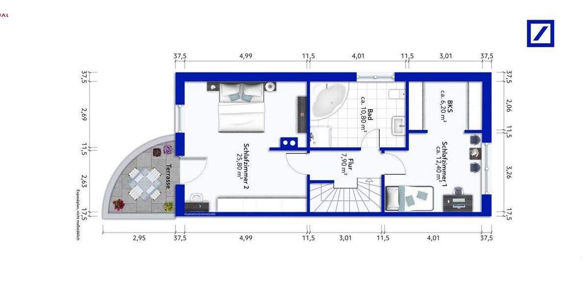 Doppelhaushälfte Adendorf - 3 Zimmer, 127 m&sup2;, 445.000&euro; | Angebot:25801933