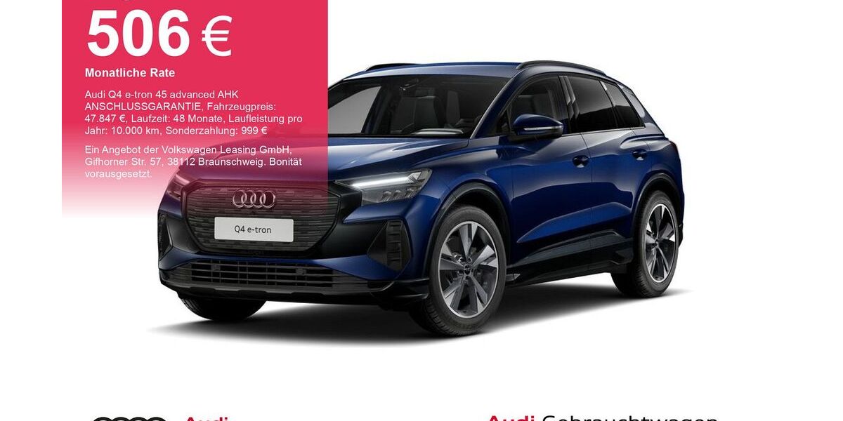 Audi Q4 e-tron 7.525 km 47.847 &euro; Bremen 28207