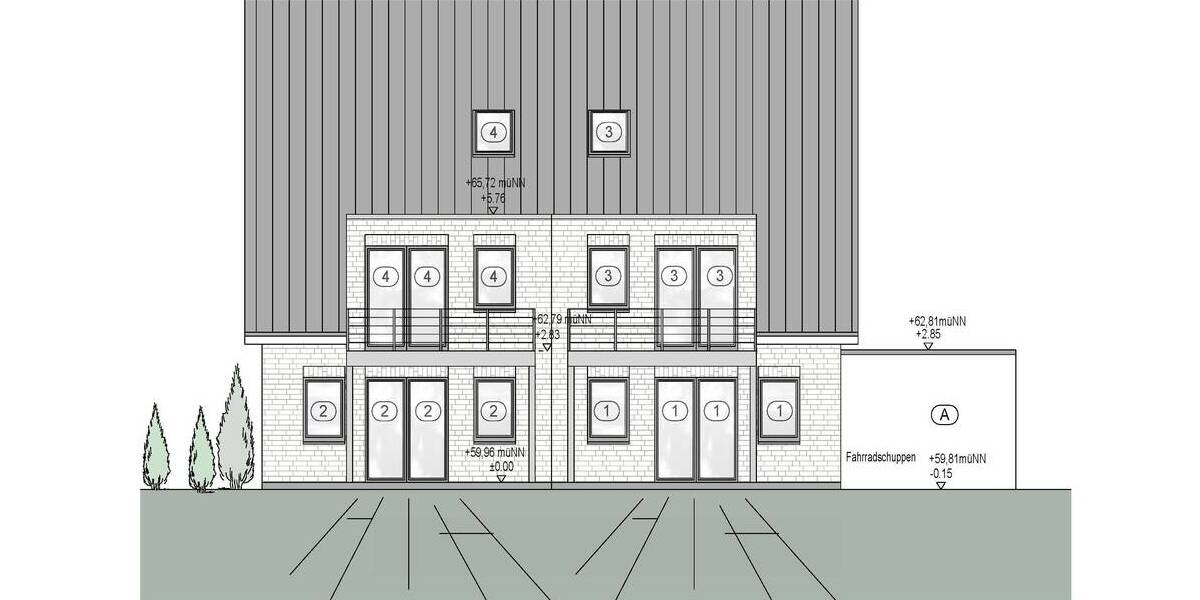 Terrassenwohnung Gescher - 2 Zimmer, 67 m&sup2;, 251.000&euro; | Angebot:23971066