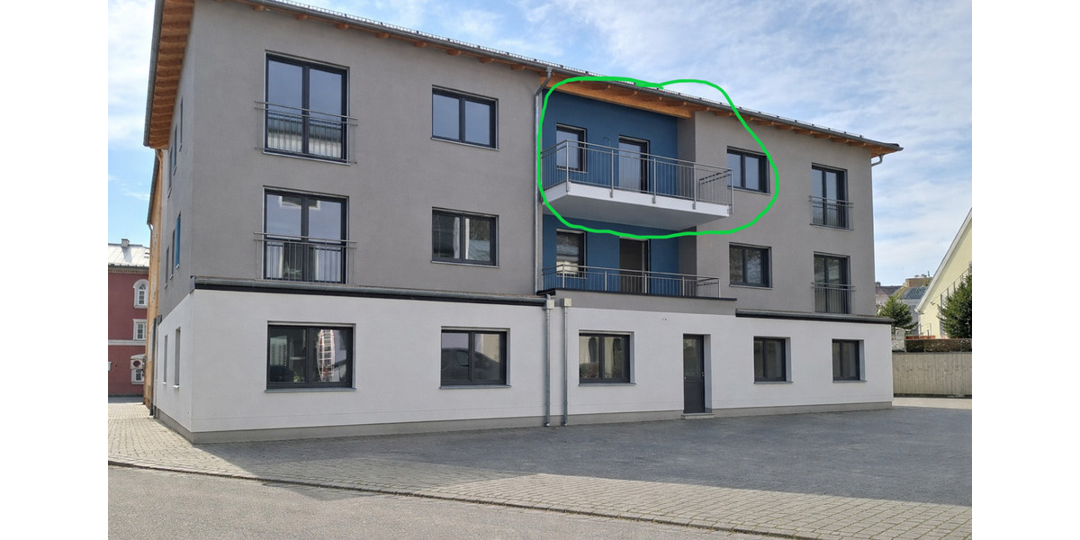 Etagenwohnung Pfarrkirchen - 2 Zimmer, 54 m&sup2;, 685&euro; | Angebot:25431662