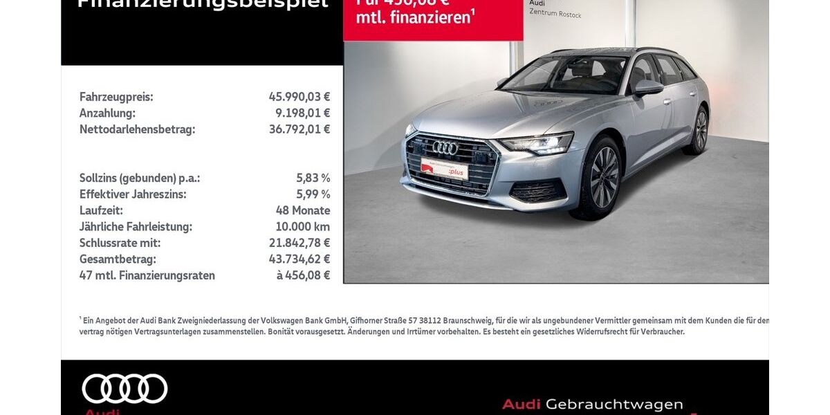 Audi A6 28.485 km 45.990 &euro; Rostock 18059