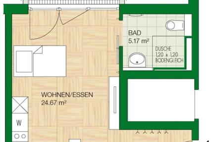 Ruhige und helle Wohnung in zentraler Lage in Kiel 1 zimmer