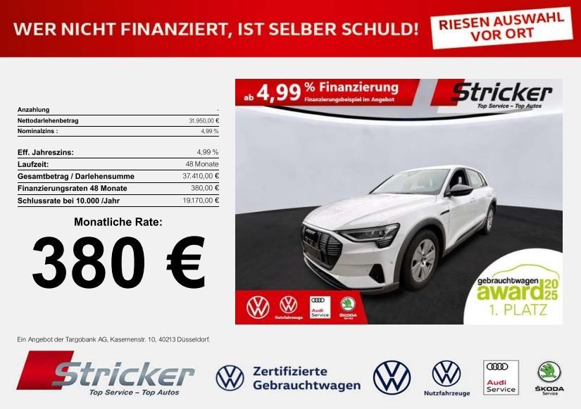 Audi e-tron 63.501 km 31.949 &euro; Detmold 32760