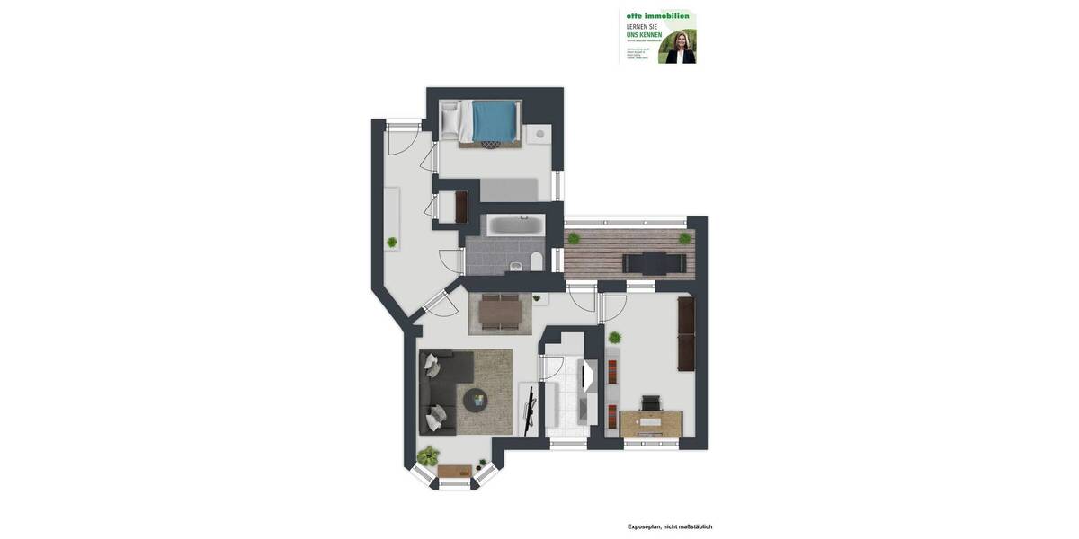 Etagenwohnung Coburg - 3 Zimmer, 79 m&sup2;, 198.000&euro; | Angebot:25697900