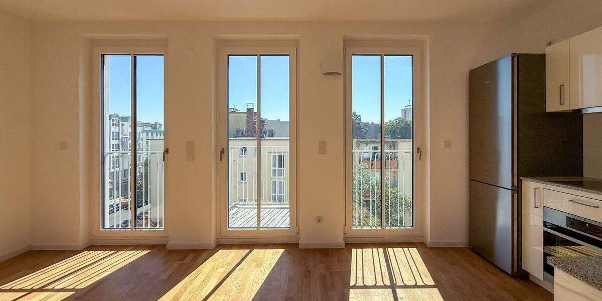 Helle 1-Zimmerwohnung, ruhige Seitenstraße mit urbanem Stadtblick 1 zimmer