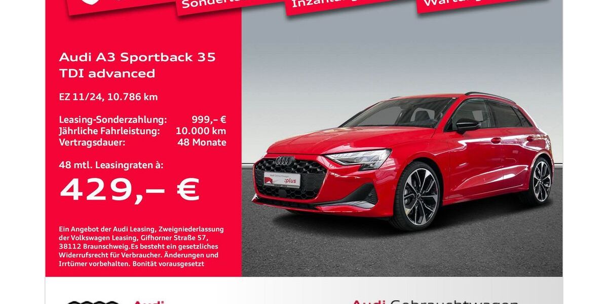 Audi A3 10.786 km 37.770 € Bremen 28207