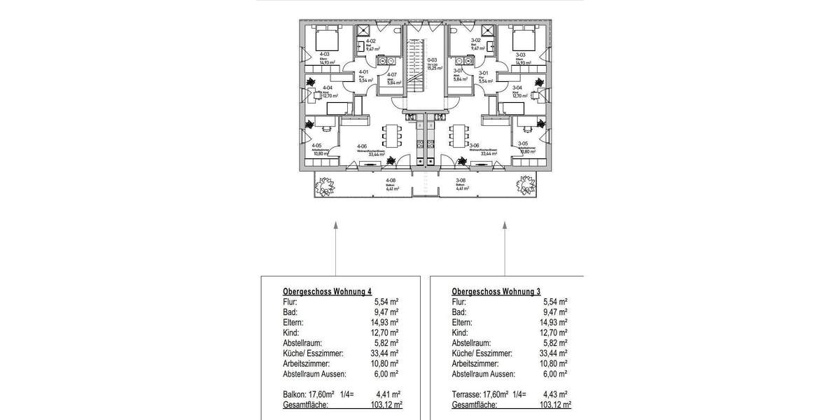 Etagenwohnung Steinhagen Amshausen - 4 Zimmer, 97 m&sup2;, 383.000&euro; | Angebot:26026620