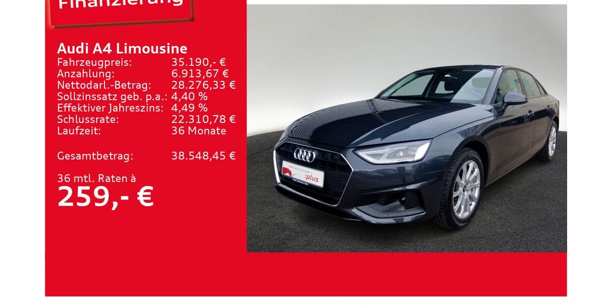 Audi A4 15.736 km 35.190 &euro; Ulm 89073