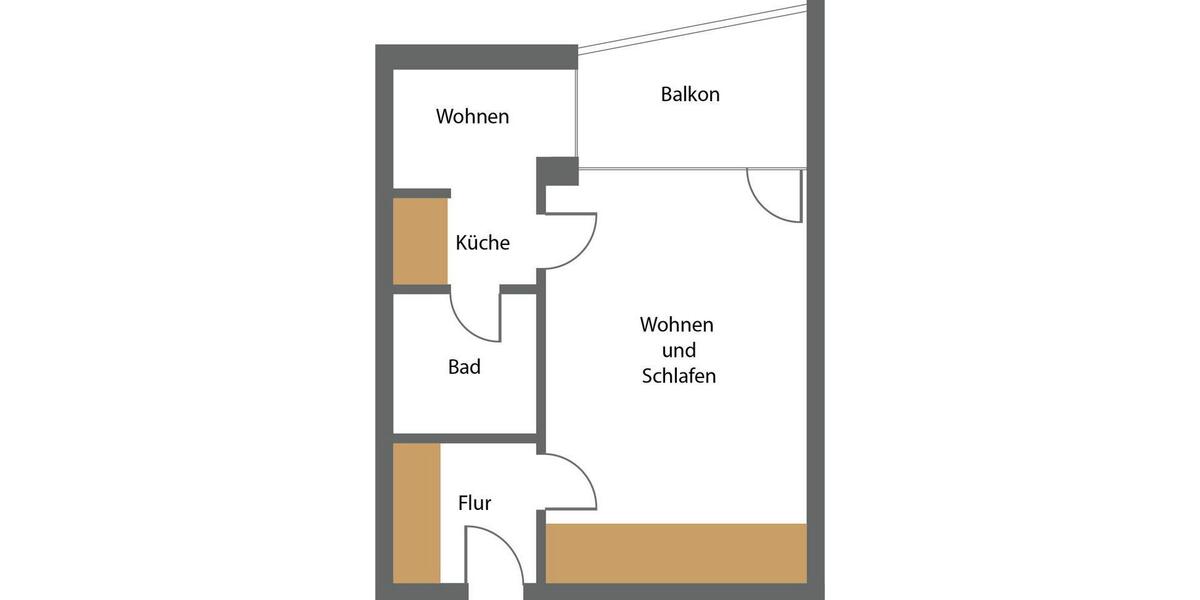 Etagenwohnung Neureichenau - 1.5 Zimmer, 32 m&sup2;, 45.000&euro; | Angebot:26274003
