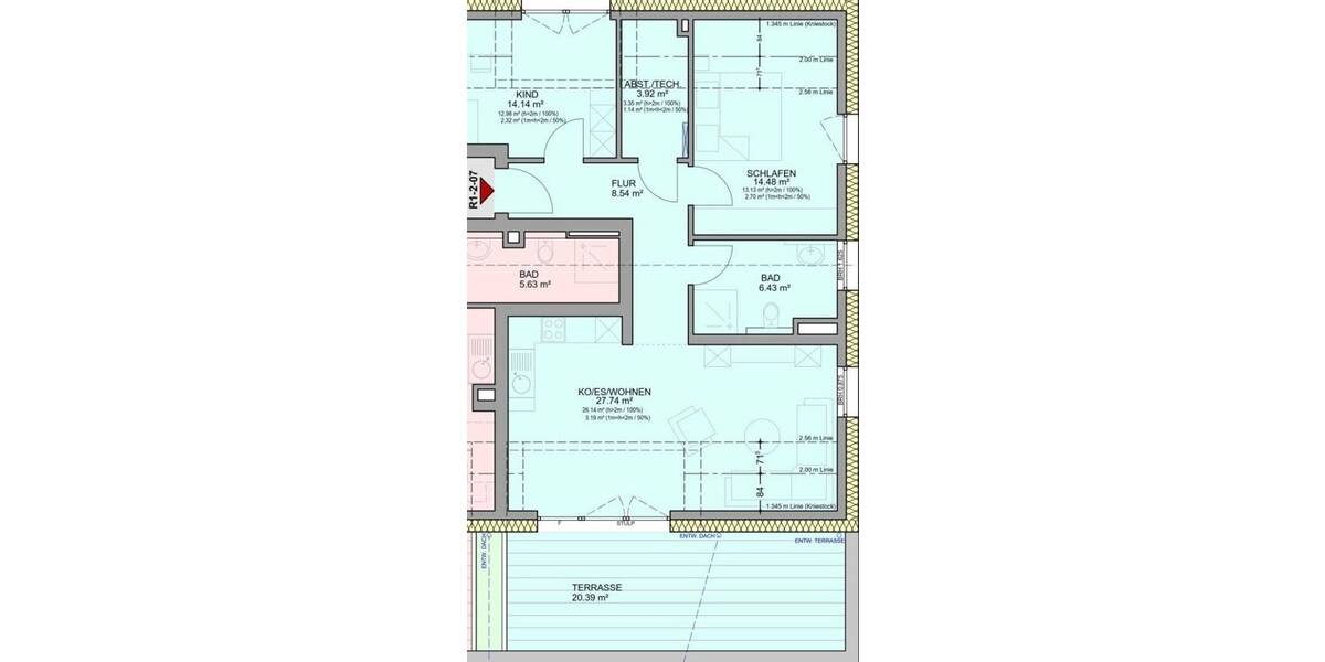 Etagenwohnung Bitburg Masholder - 3 Zimmer, 80 m&sup2;, 352.000&euro; | Angebot:25796924